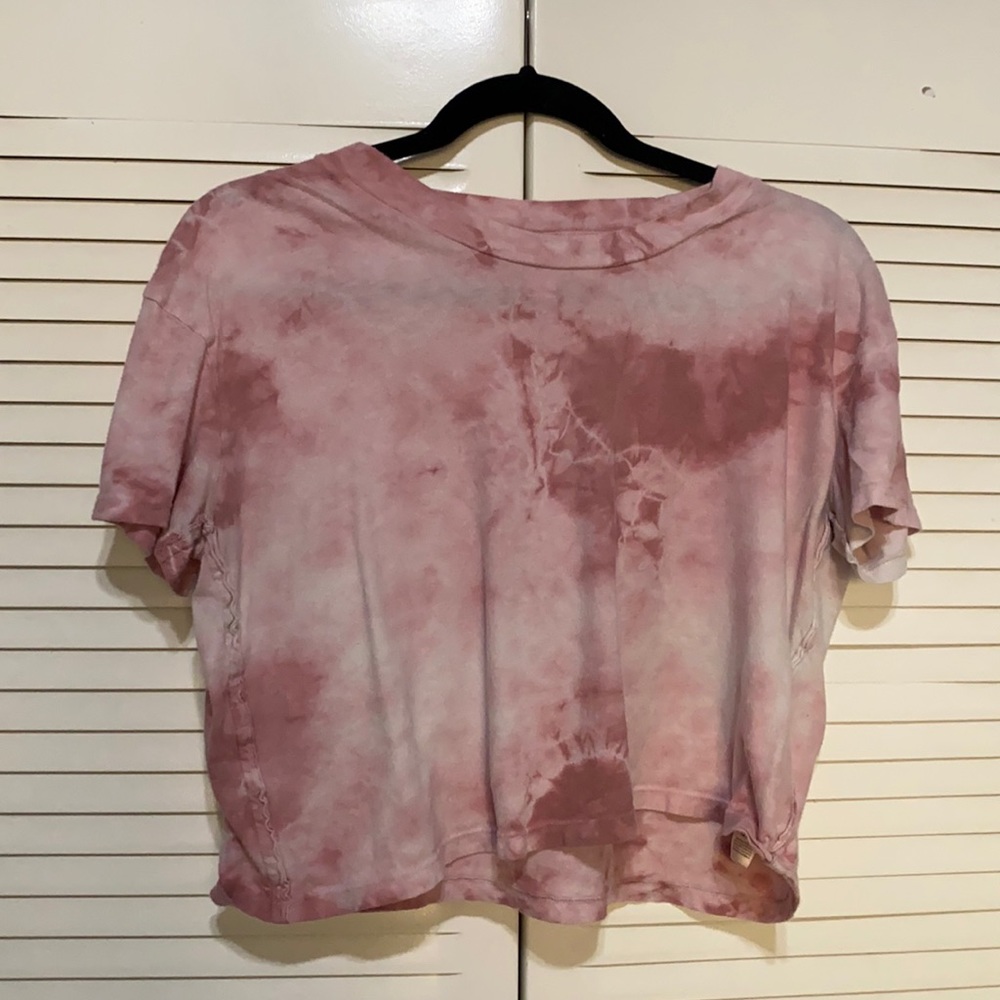 Alternative Apparel Pink Tie Dye Crop